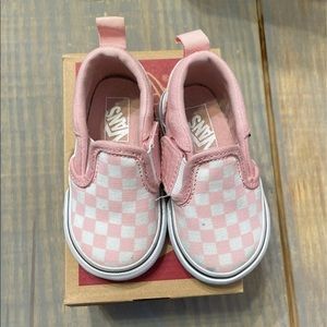 Vans pink checkered